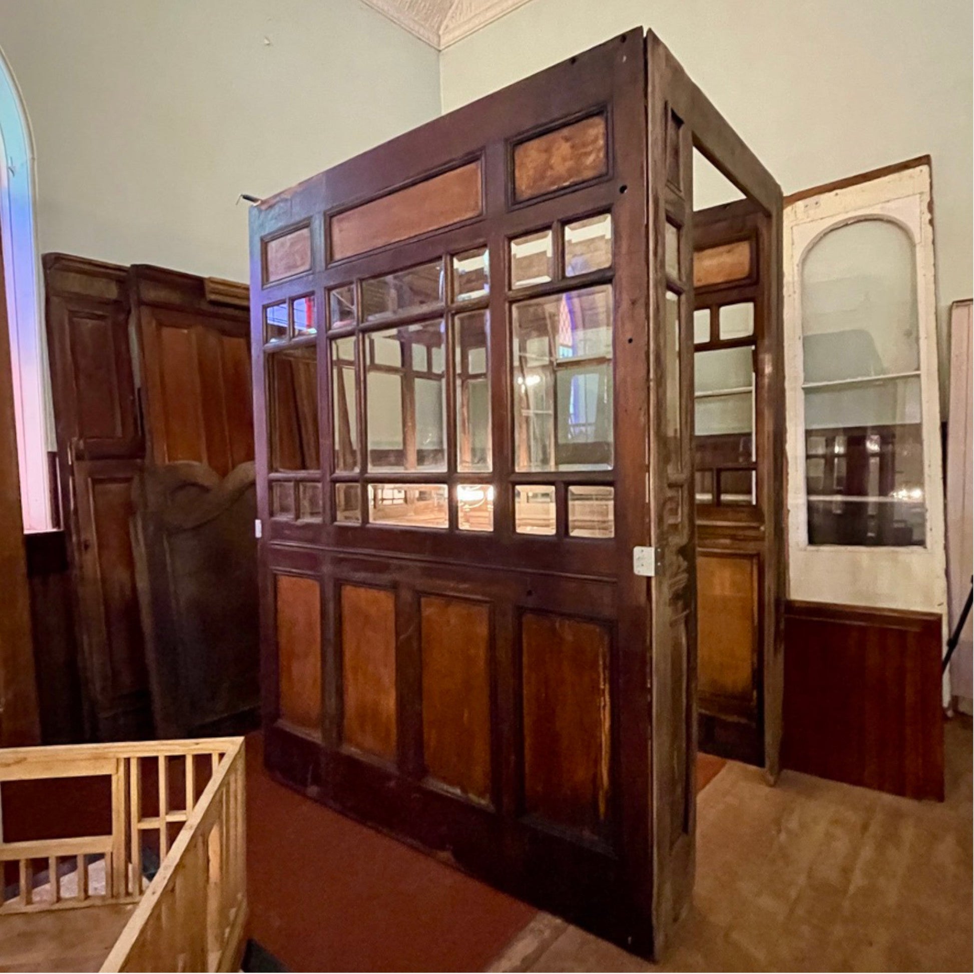 Antique Elevator Car Panels - Salvage-Garden