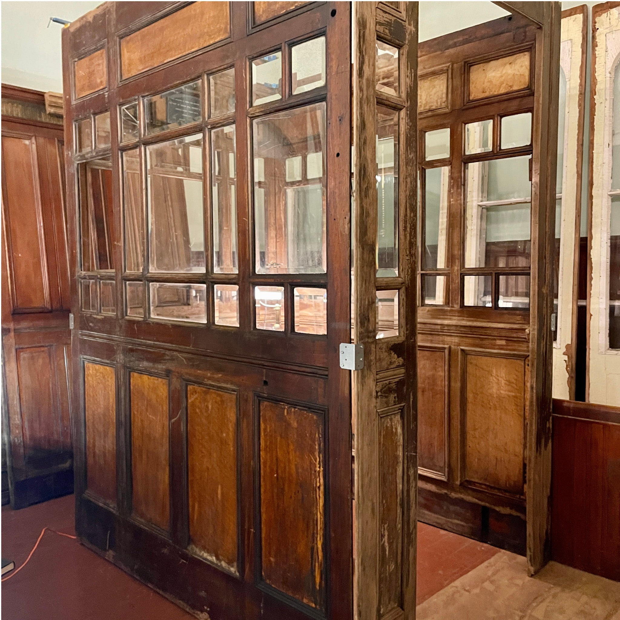Antique Elevator Car Panels - Salvage-Garden