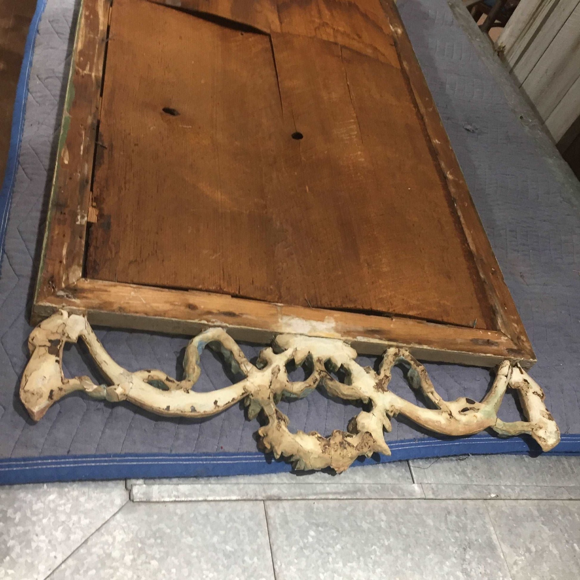 Antique French Trophy Mirror - Salvage-Garden