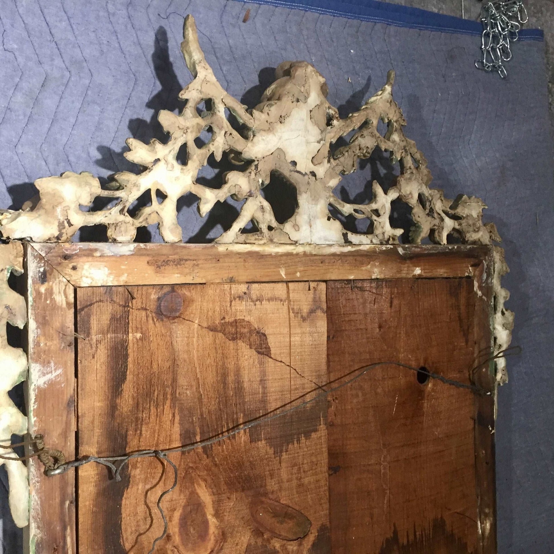 Antique French Trophy Mirror - Salvage-Garden