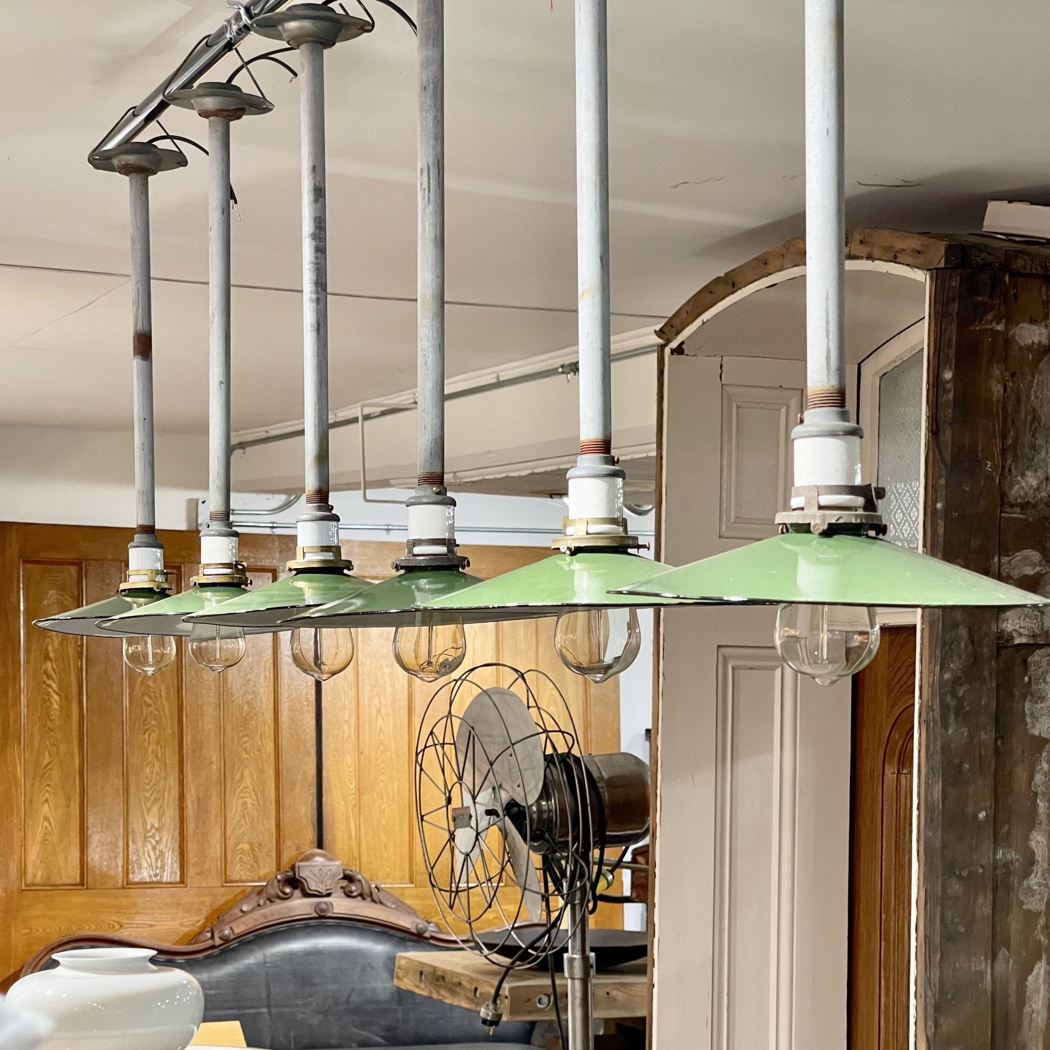 Antique Industrial Pendant Lights – Salvage-Garden