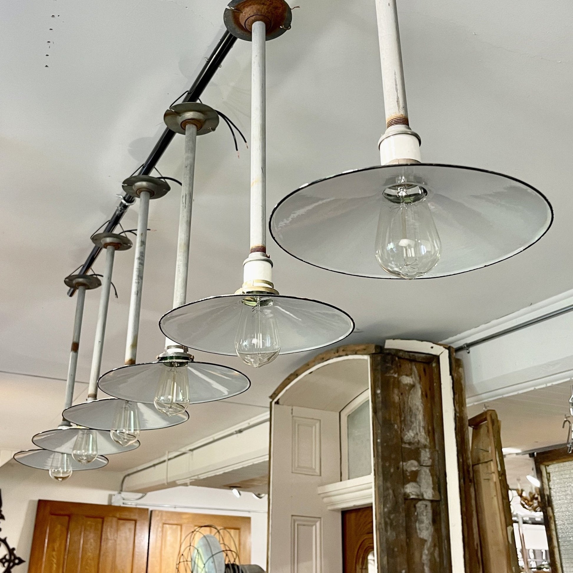 Antique Industrial Pendant Lights - Salvage-Garden