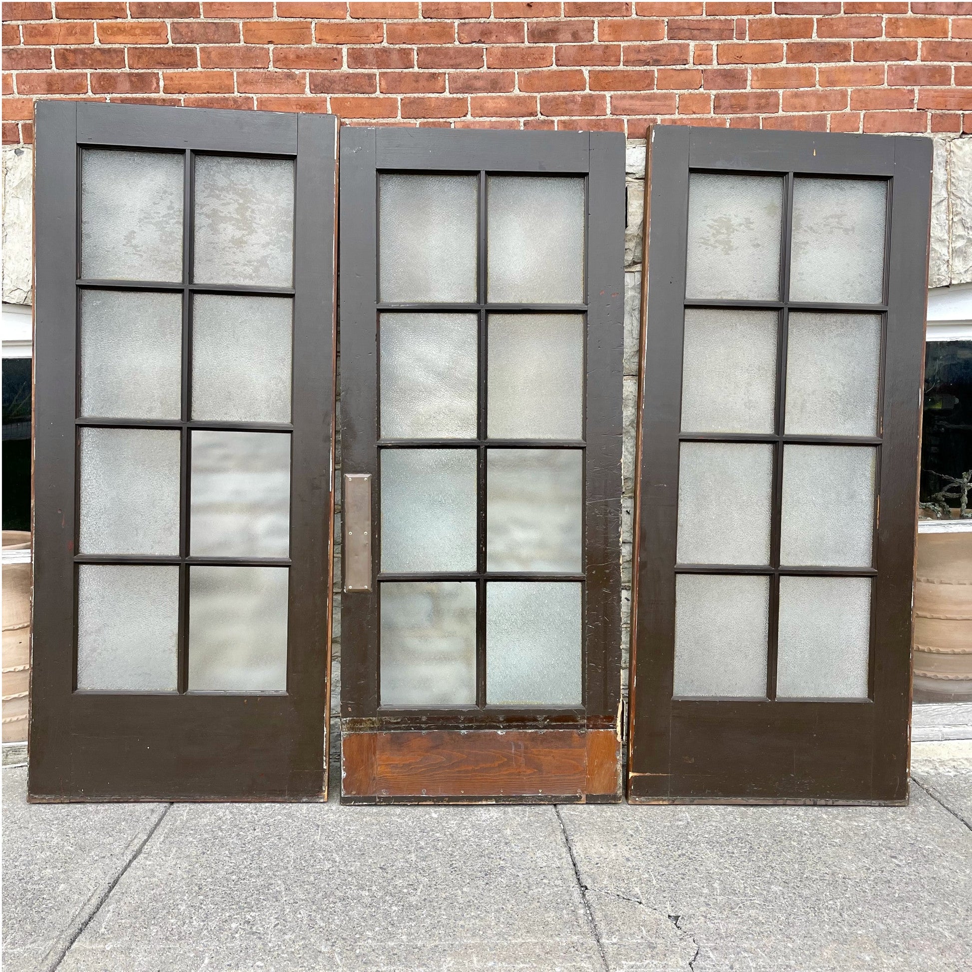 Antique Institutional Door Set - Salvage-Garden