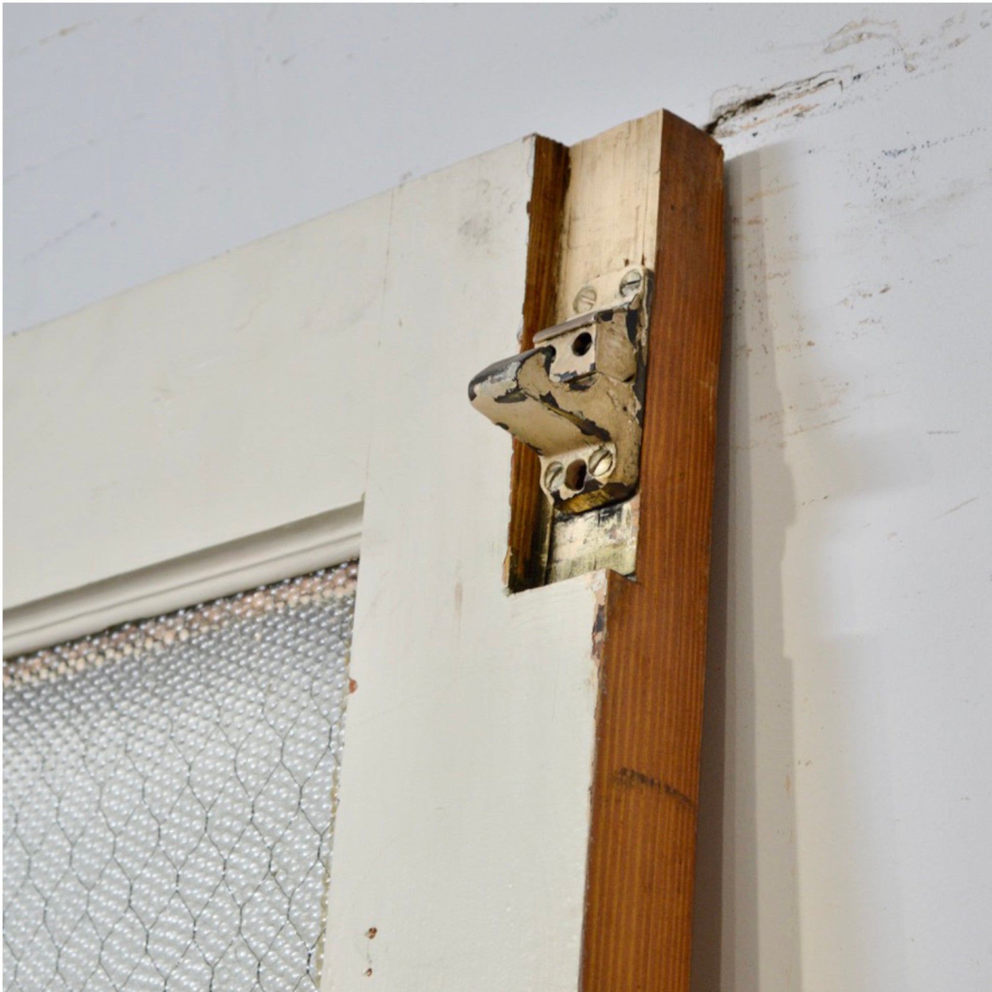 Antique Institutional Door With Transom - Salvage-Garden