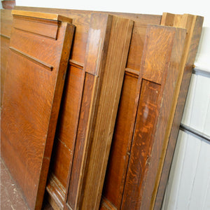 Antique Oak Counter Front - Salvage-Garden