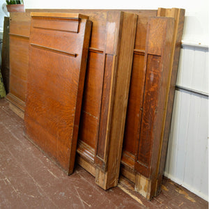 Antique Oak Counter Front - Salvage-Garden