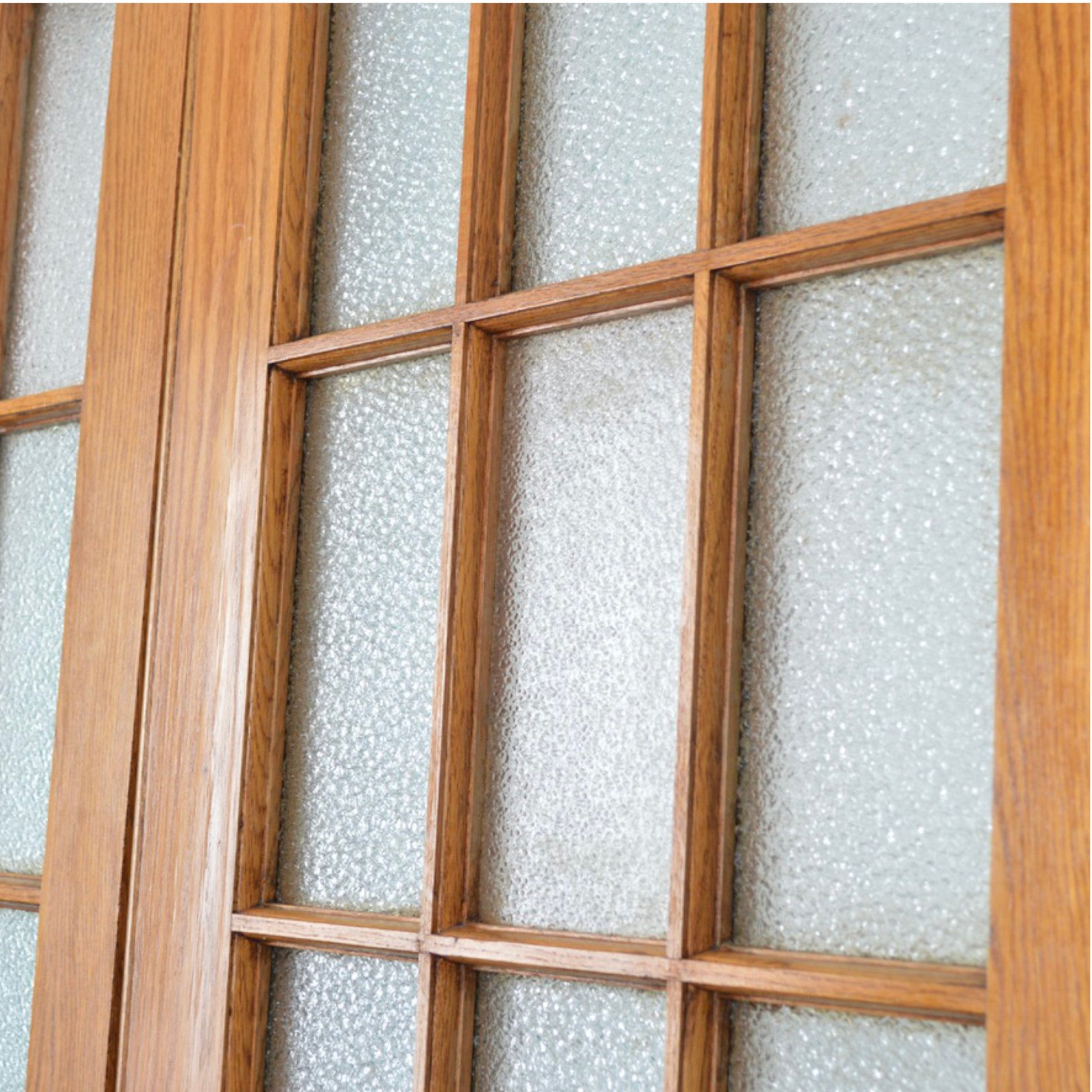 Antique Oak French Doors - Salvage-Garden