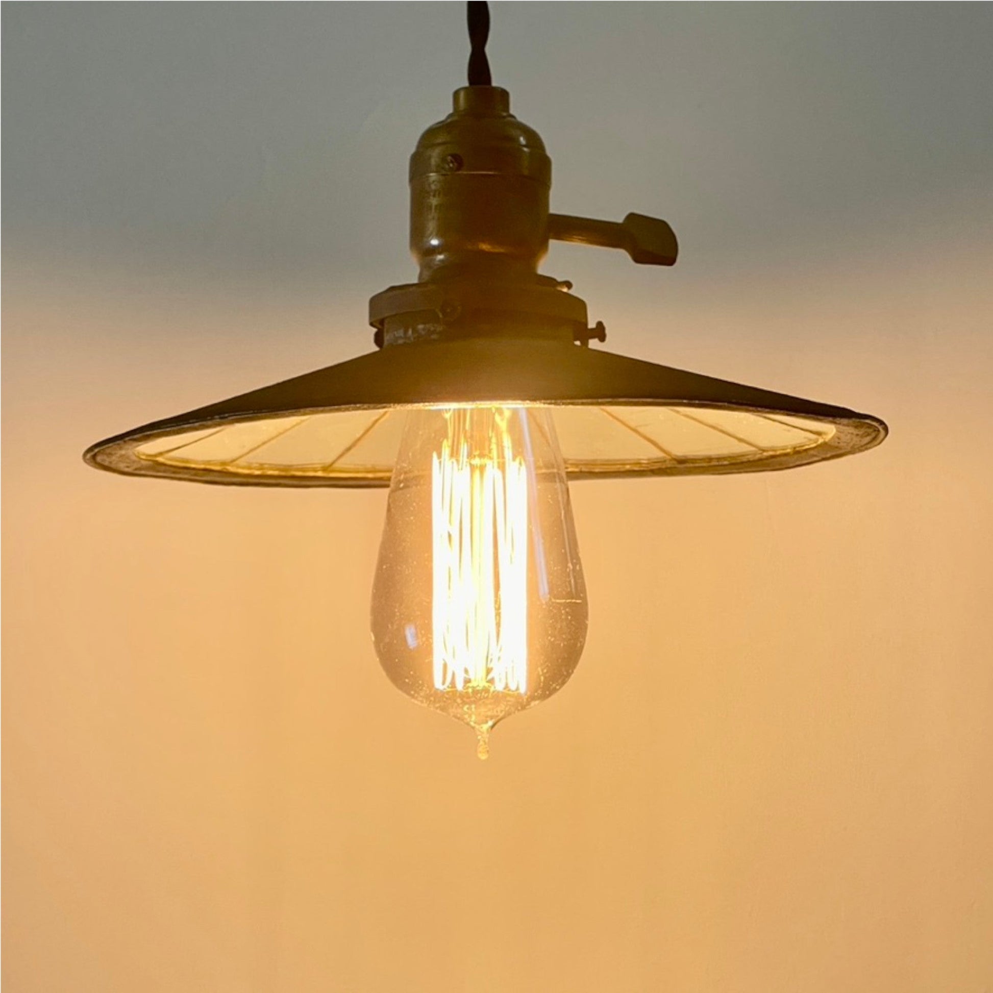 Antique Panelled Mirror Shade - Salvage-Garden