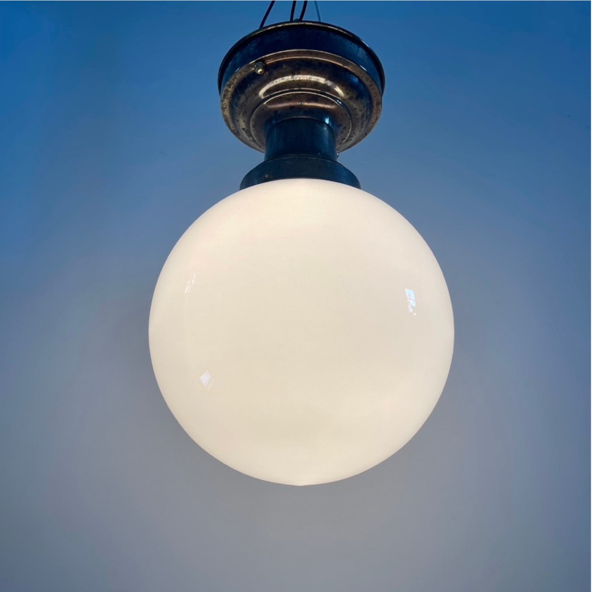 Antique Pharmacy Pendant Light - Salvage-Garden