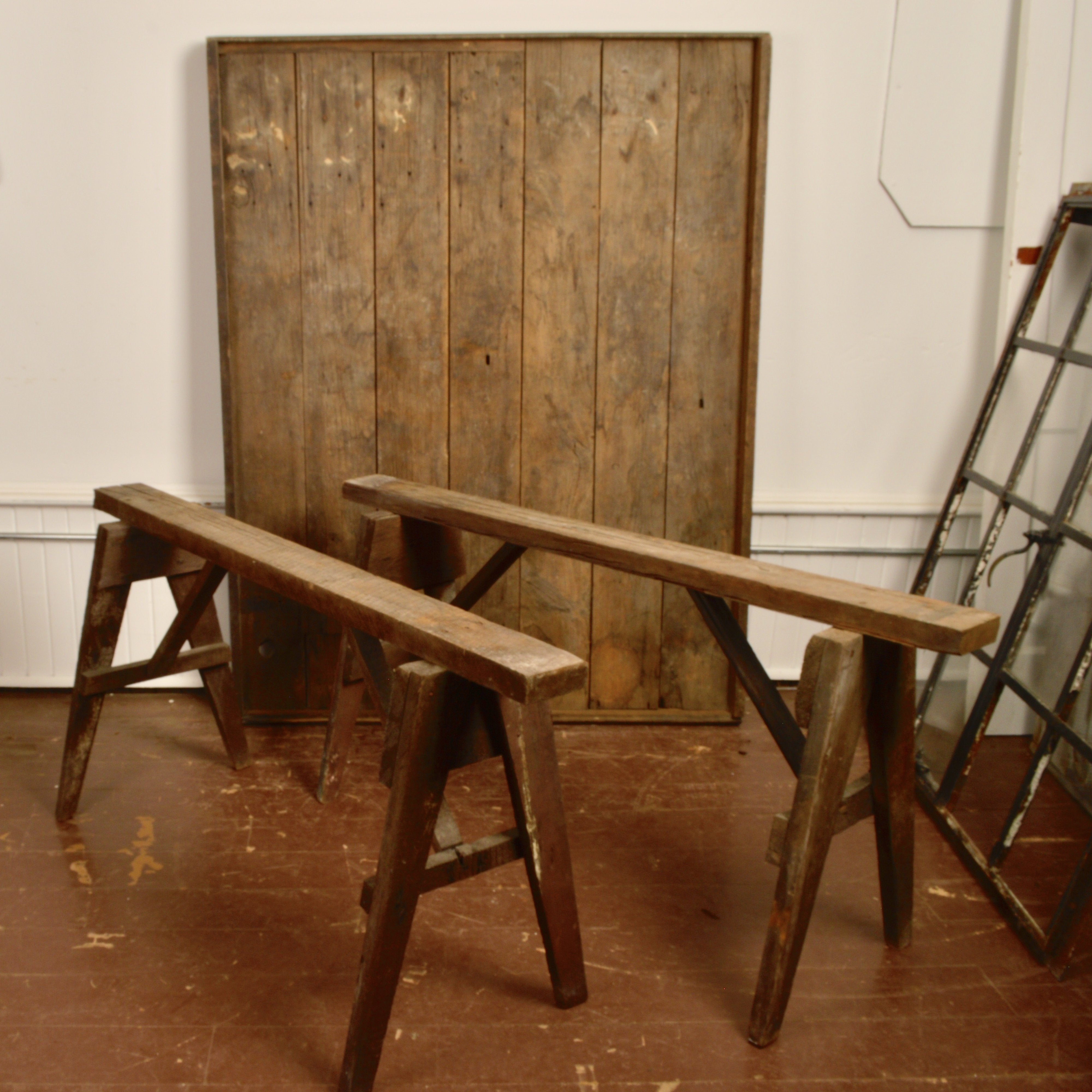 Antique Potting Shed Table Salvage-Garden