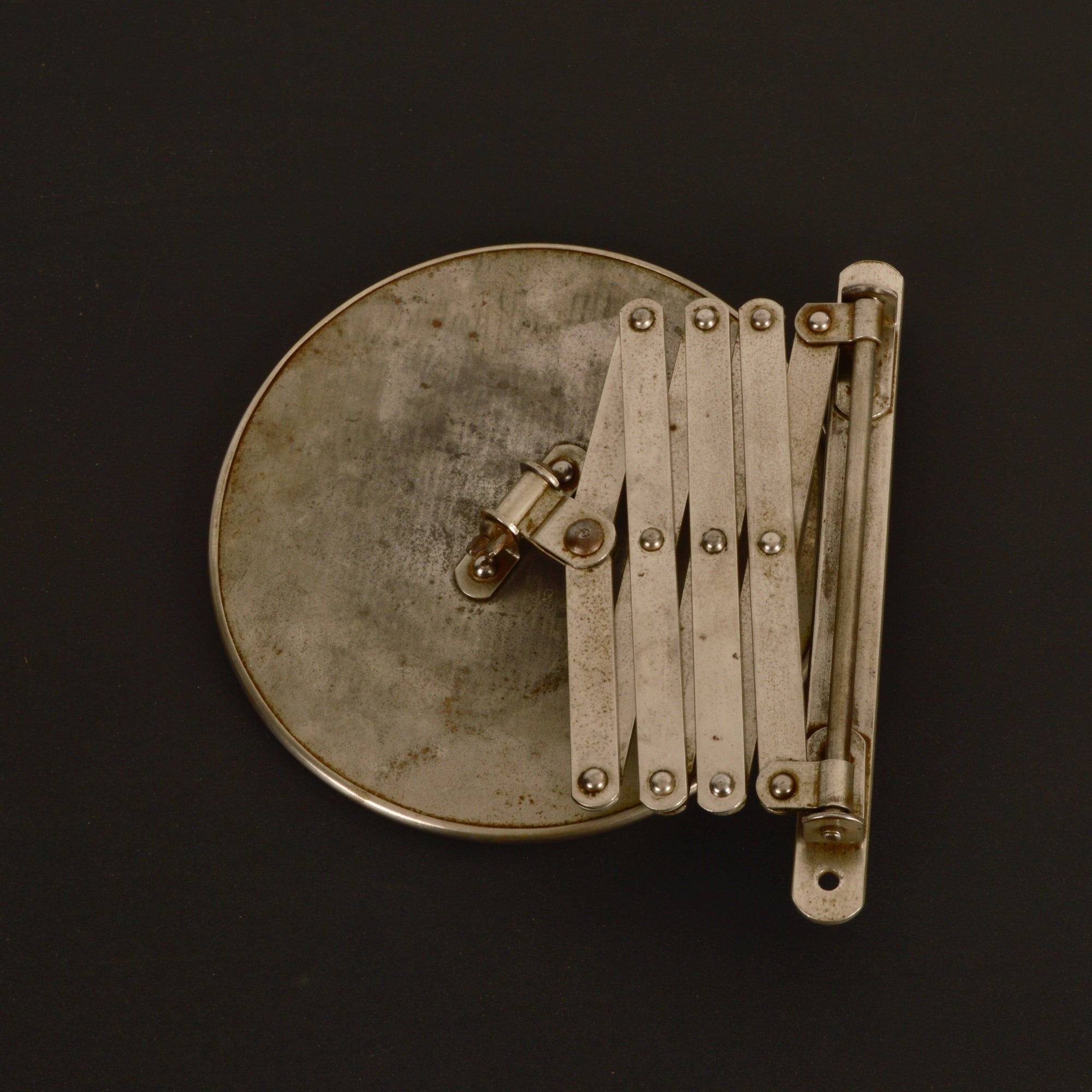 Antique Scissor Accordion Mirror Salvage-Garden