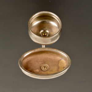 Antique Sternau and Co. Bathroom Glass and Soap Dish Salvage-Garden