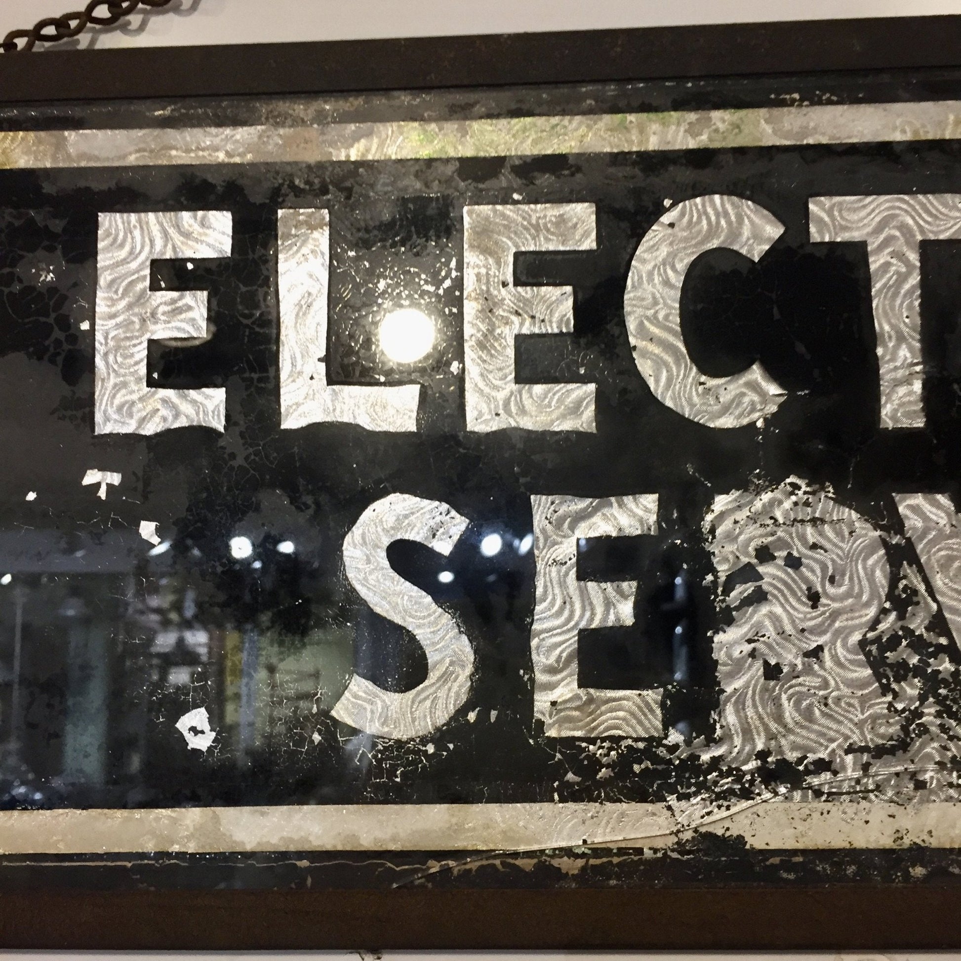 Antique Two Sided Trade Sign - Salvage-Garden