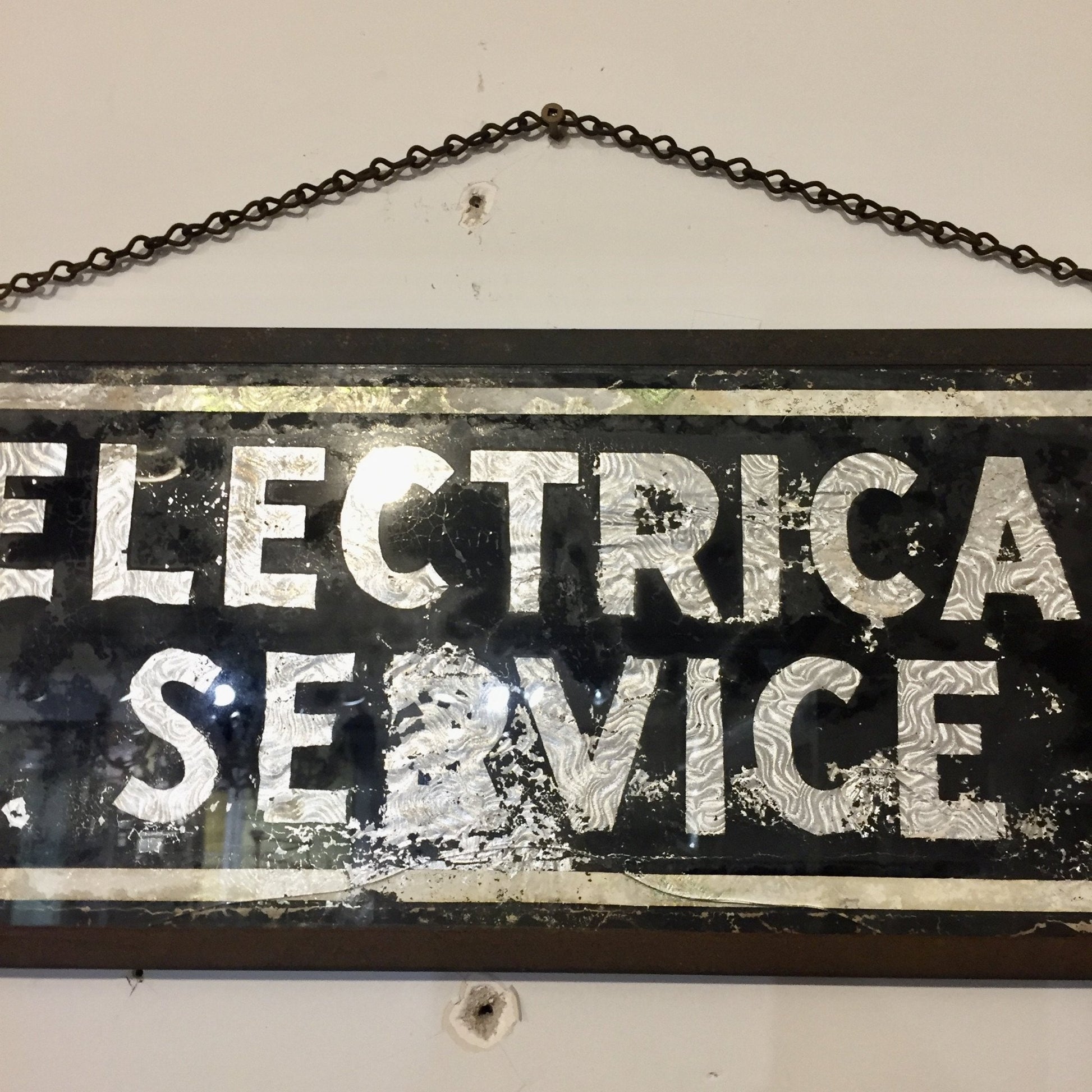 Antique Two Sided Trade Sign - Salvage-Garden