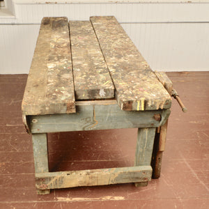 Antique Work Shop Bench Salvage-Garden