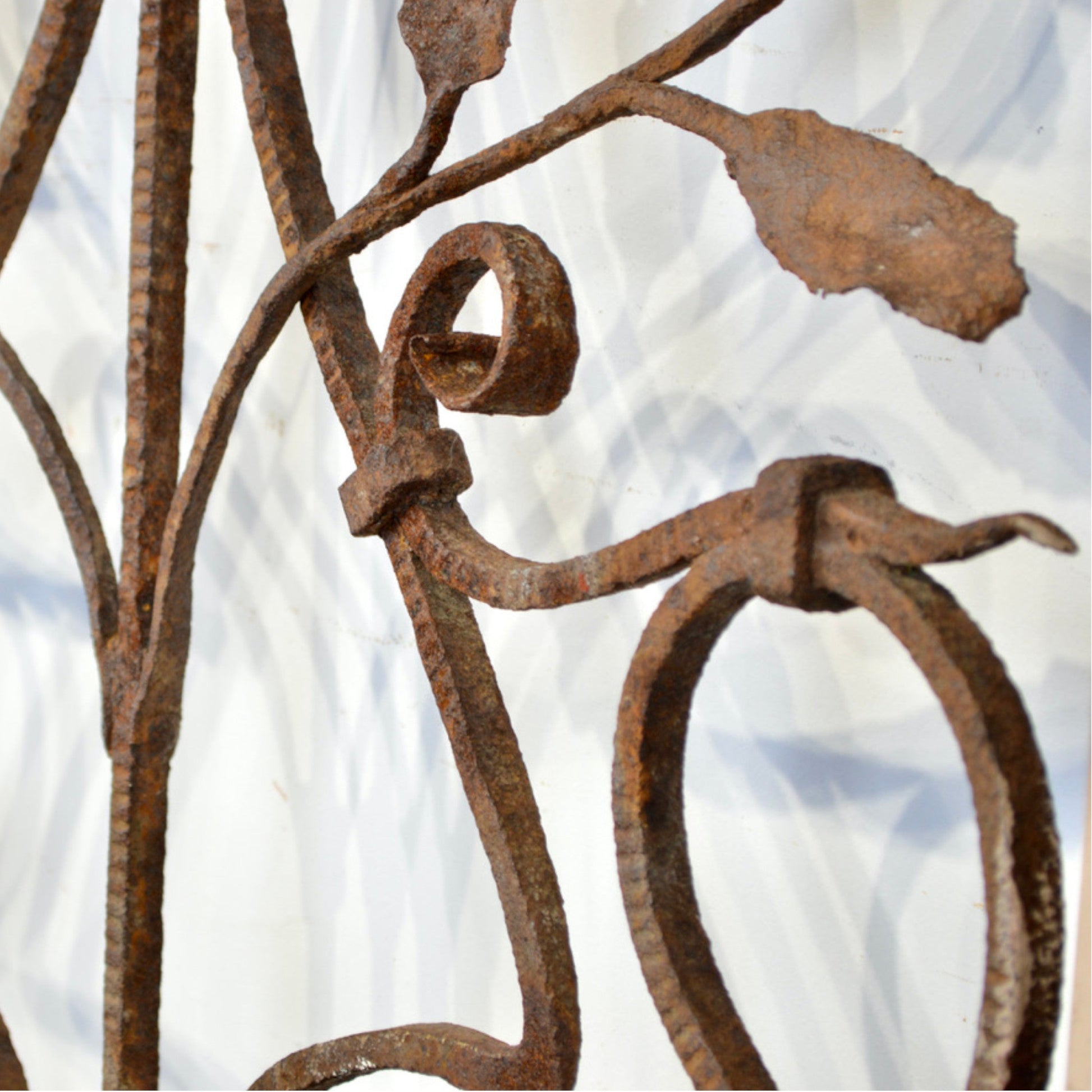 Antique Wrought Iron Decorative Grill - Salvage-Garden