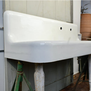 Apron Front Farmhouse Sink with Cast Iron Legs - Salvage-Garden