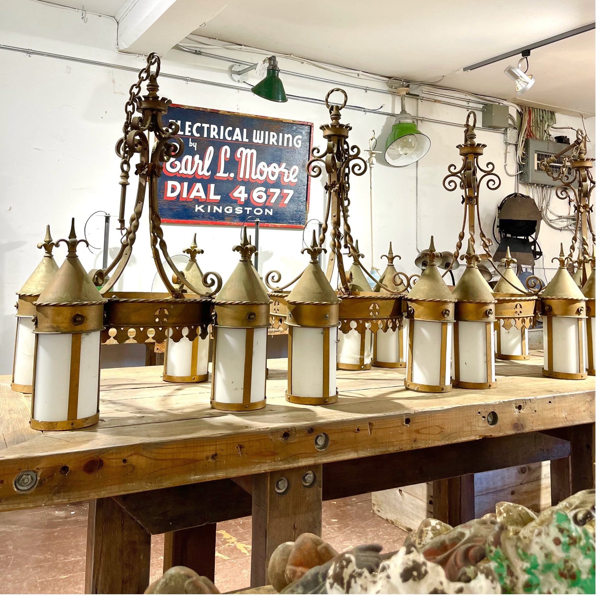 Art Deco Chandeliers From Manitonna Hotel - Salvage-Garden