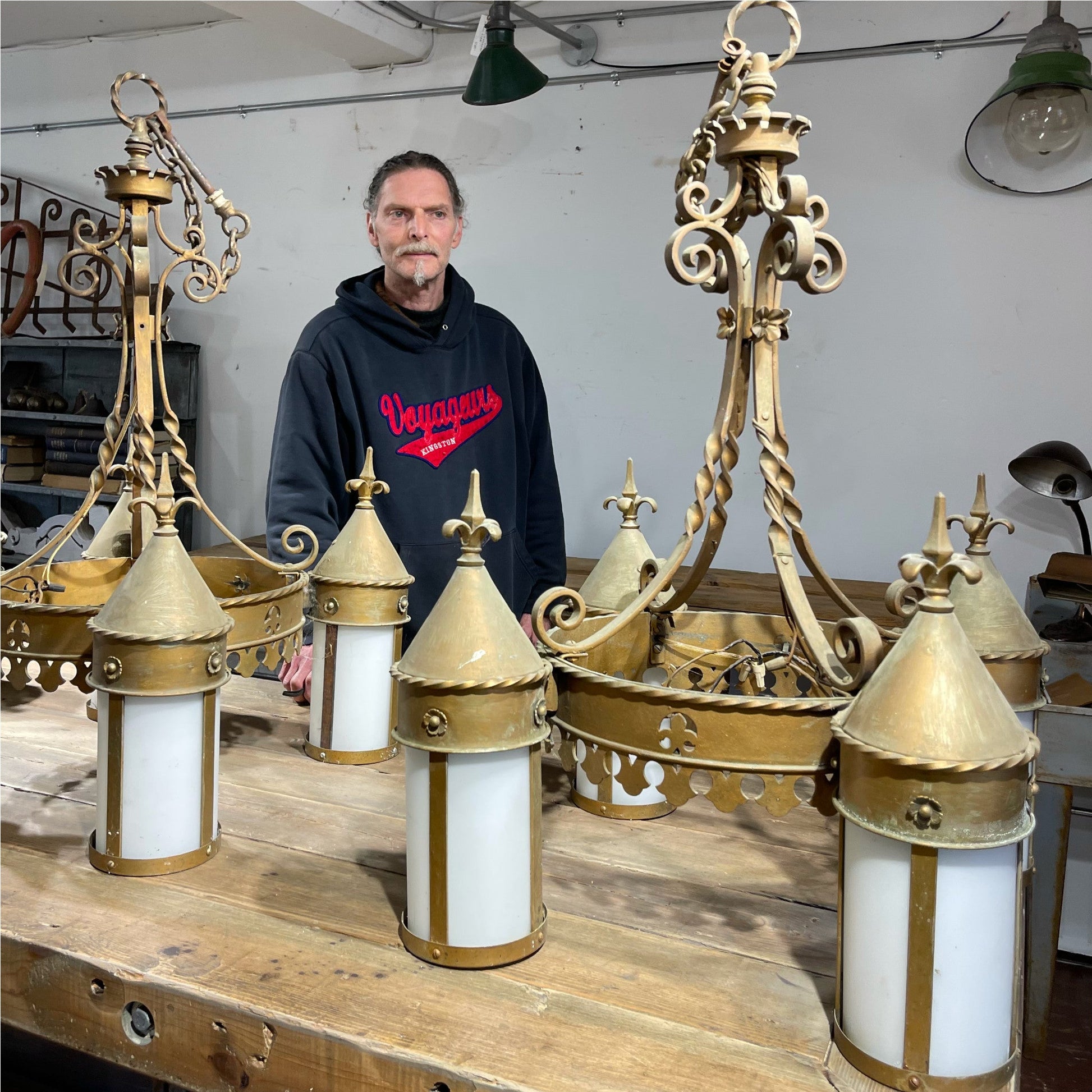 Art Deco Chandeliers From Manitonna Hotel - Salvage-Garden