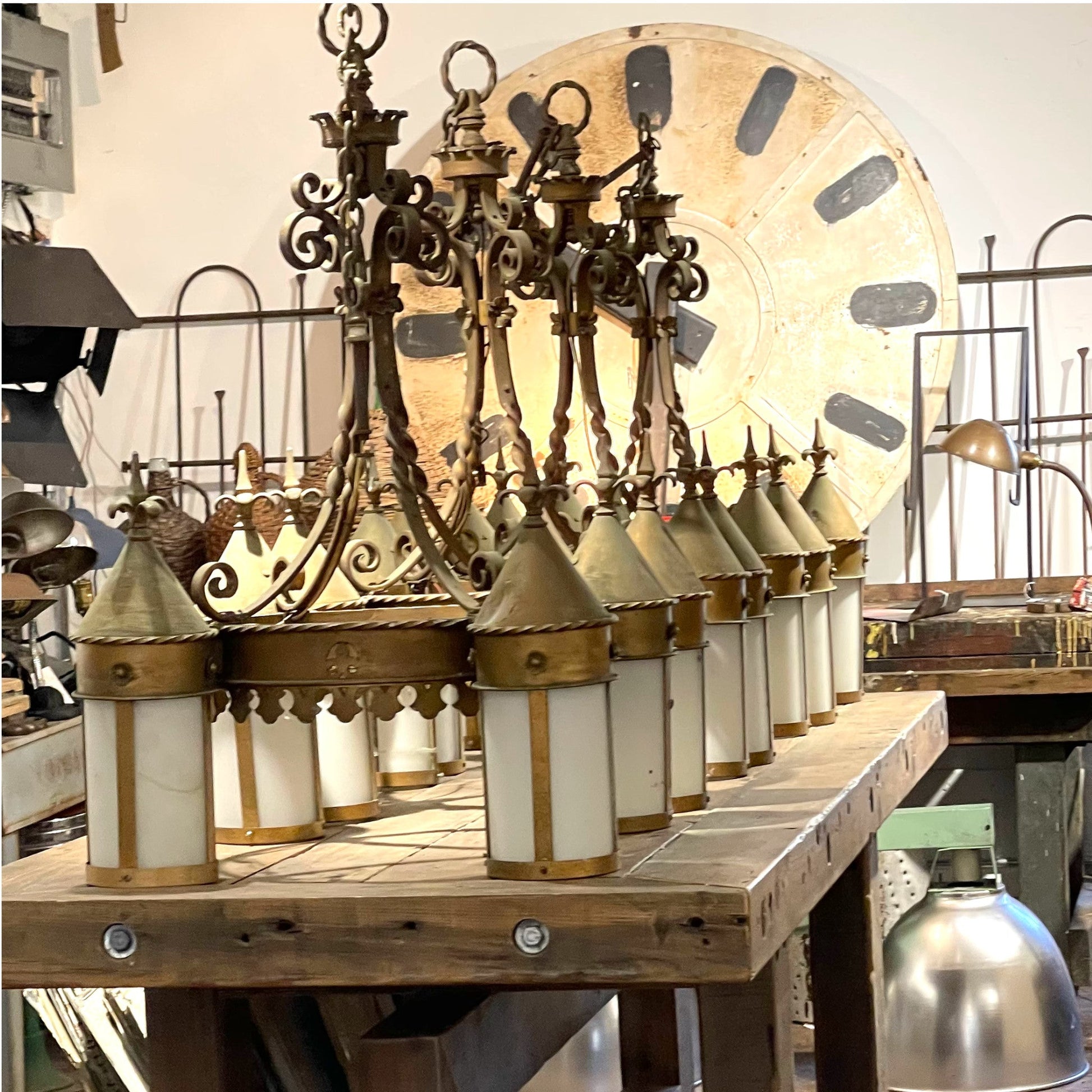 Art Deco Chandeliers From Manitonna Hotel - Salvage-Garden