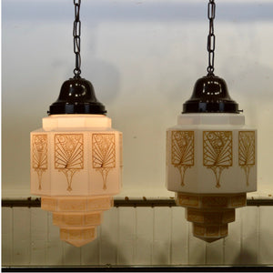 Art Deco Skyscraper Pendant Lights - Salvage-Garden