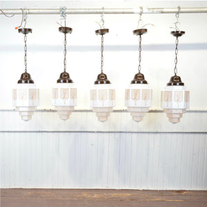 Art Deco Skyscraper Pendant Lights - Salvage-Garden