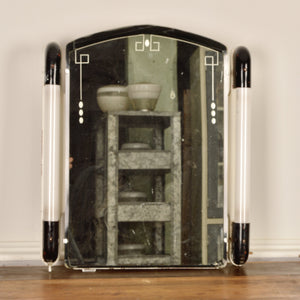 Art Deco Vanity Mirror With Lights Salvage-Garden