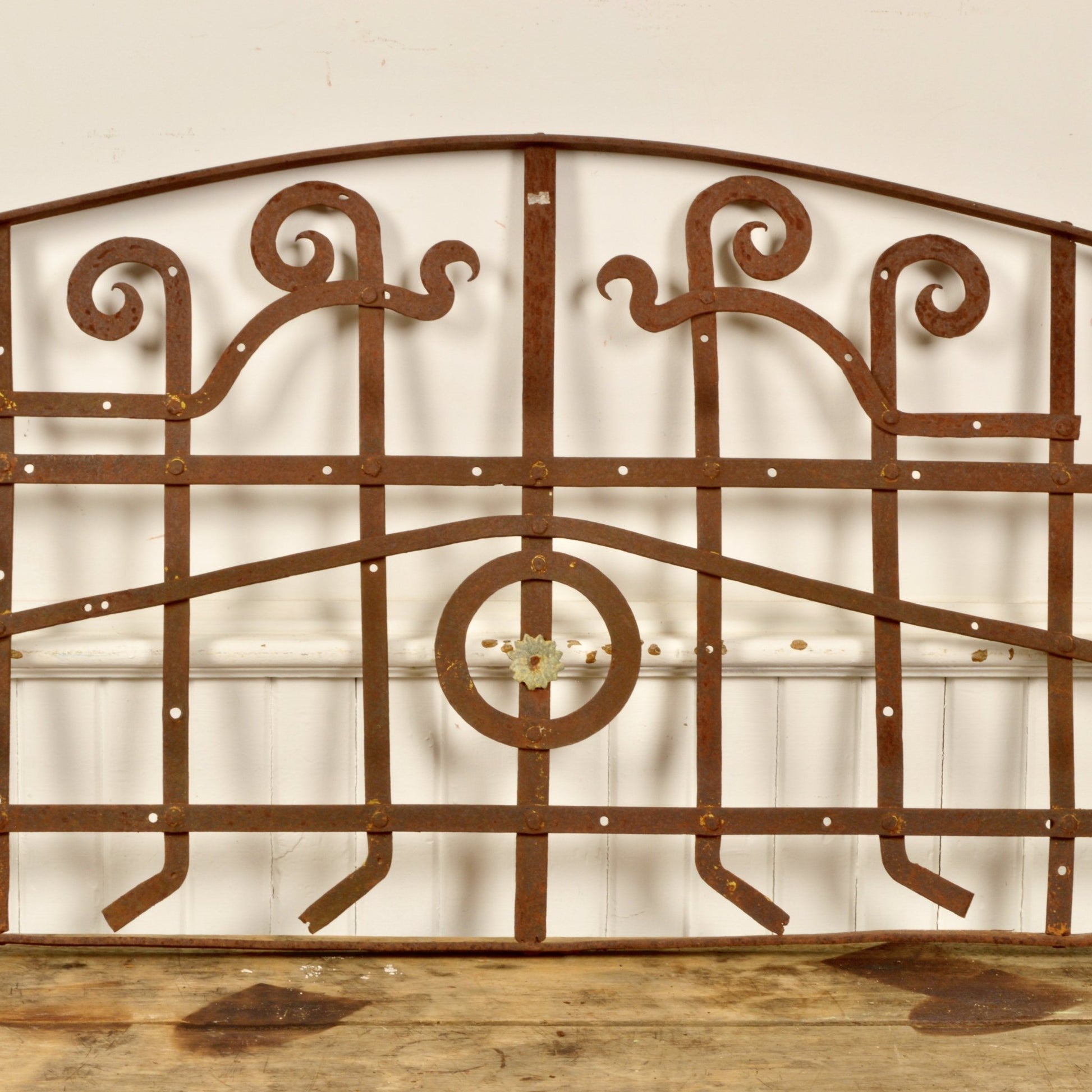 Art Nouveau Decorative Wrought Iron Architectural Trim - Salvage-Garden