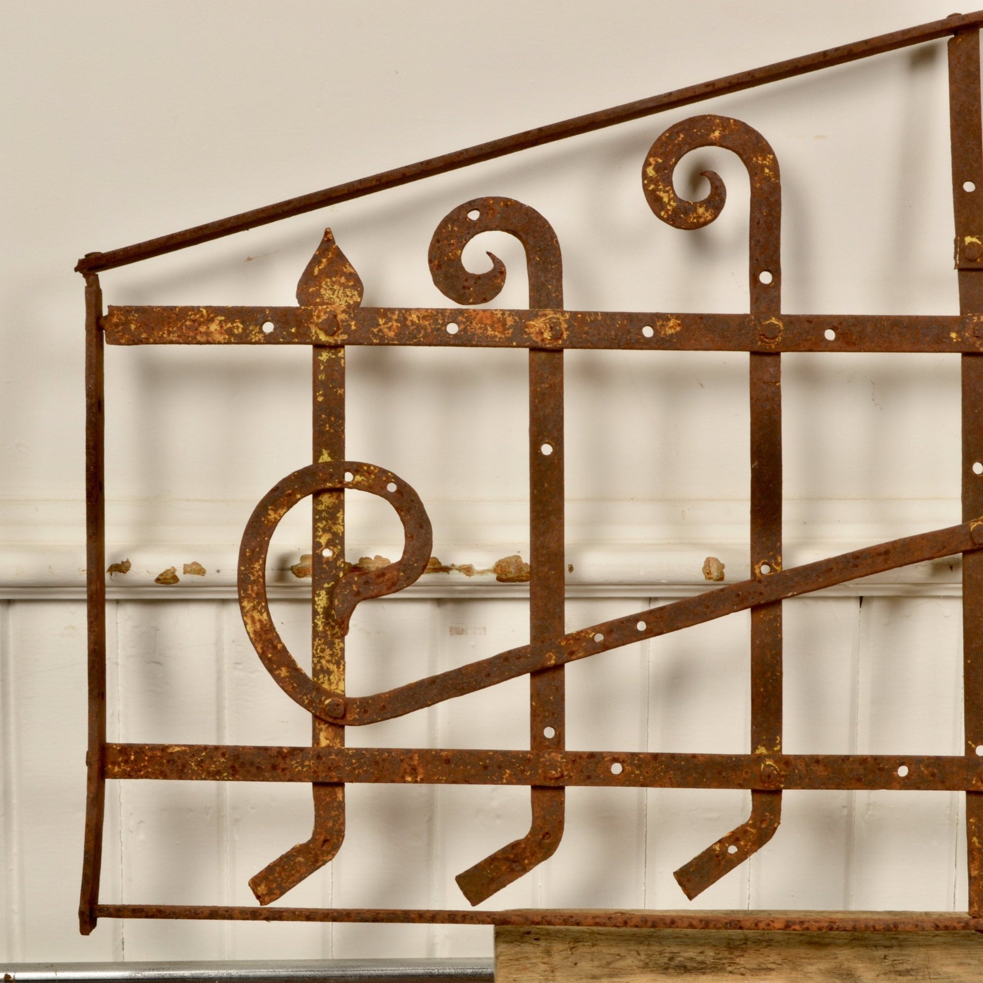 Art Nouveau Decorative Wrought Iron Architectural Trim - Salvage-Garden