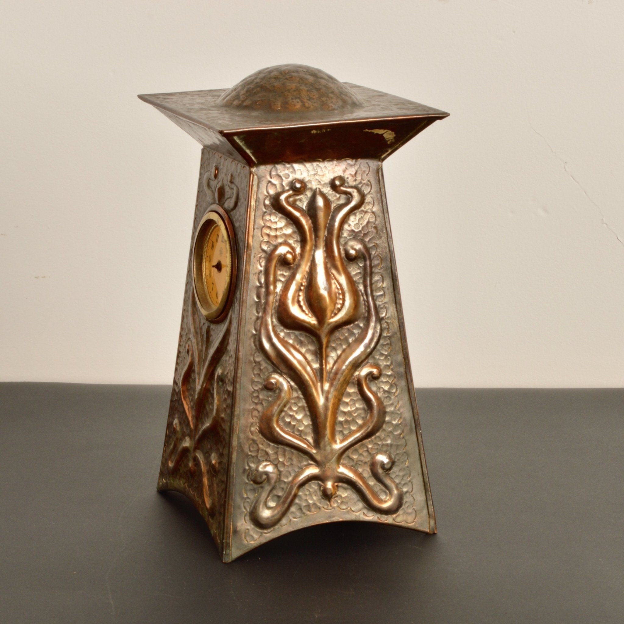 Arts and Crafts Clock - Salvage-Garden