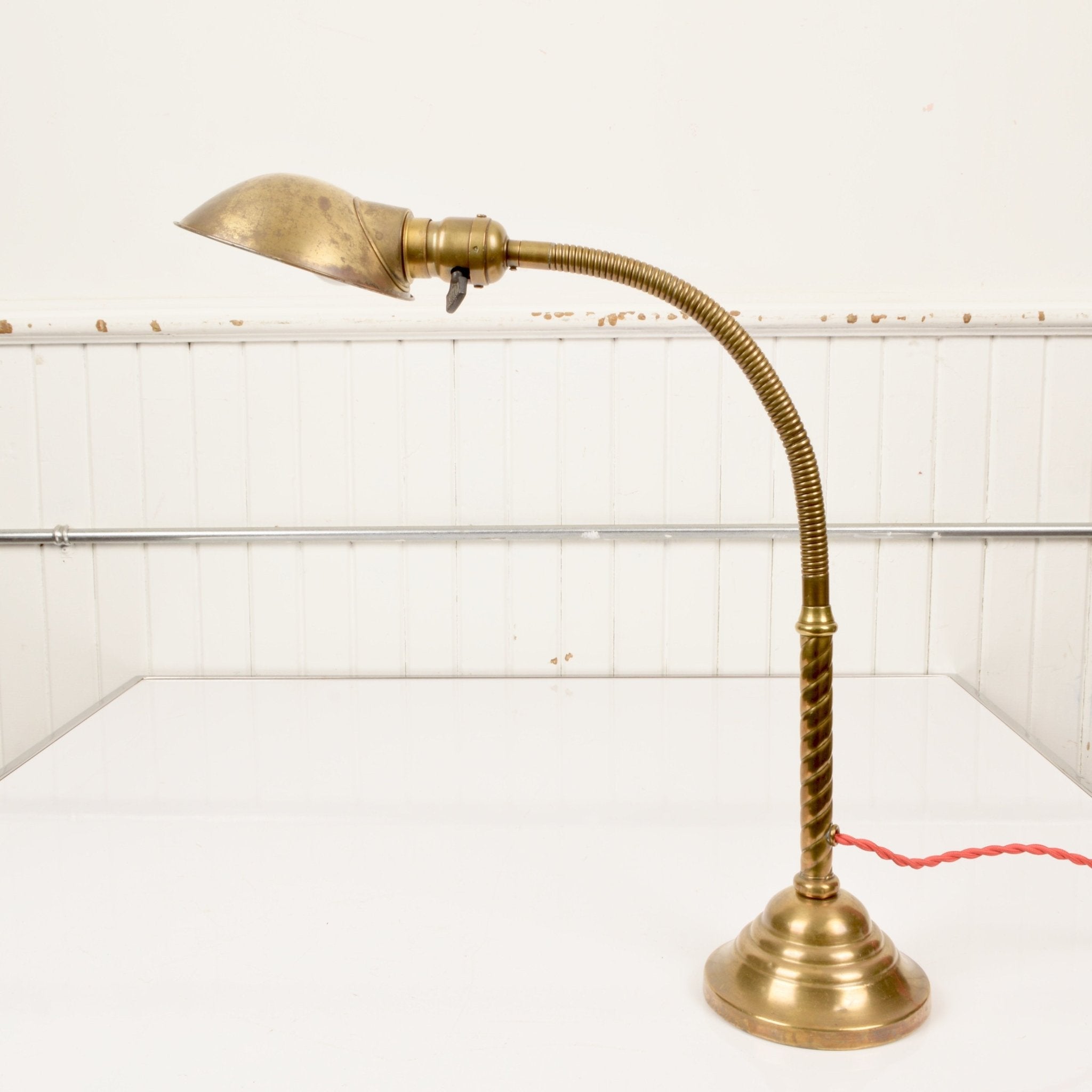 Brass Faries Co. Gooseneck Desk Lamp - Salvage-Garden