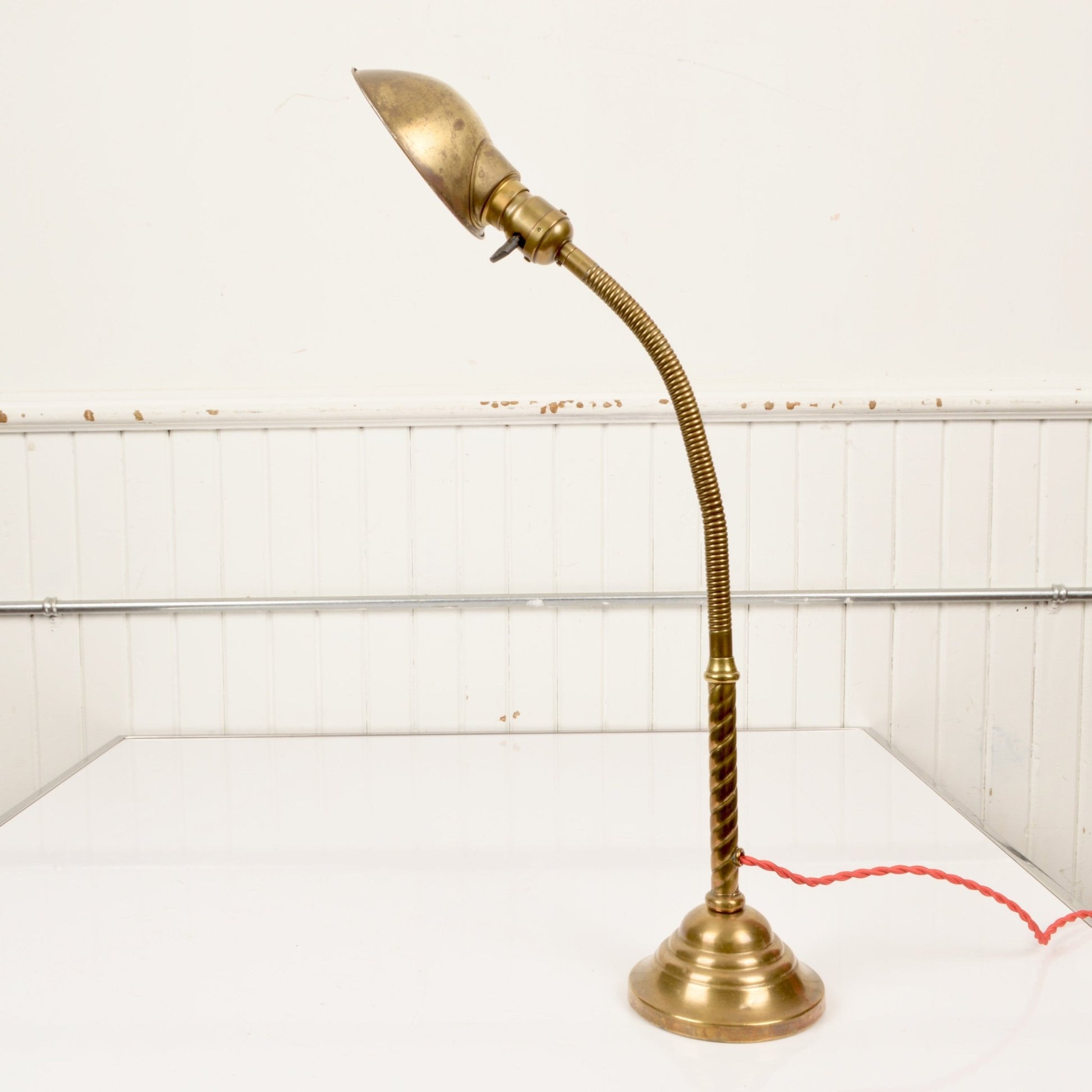 Brass Faries Co. Gooseneck Desk Lamp - Salvage-Garden