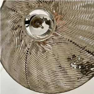 Brass Pendant Light With X-Ray 'Mercury Glass' Shade - Salvage-Garden
