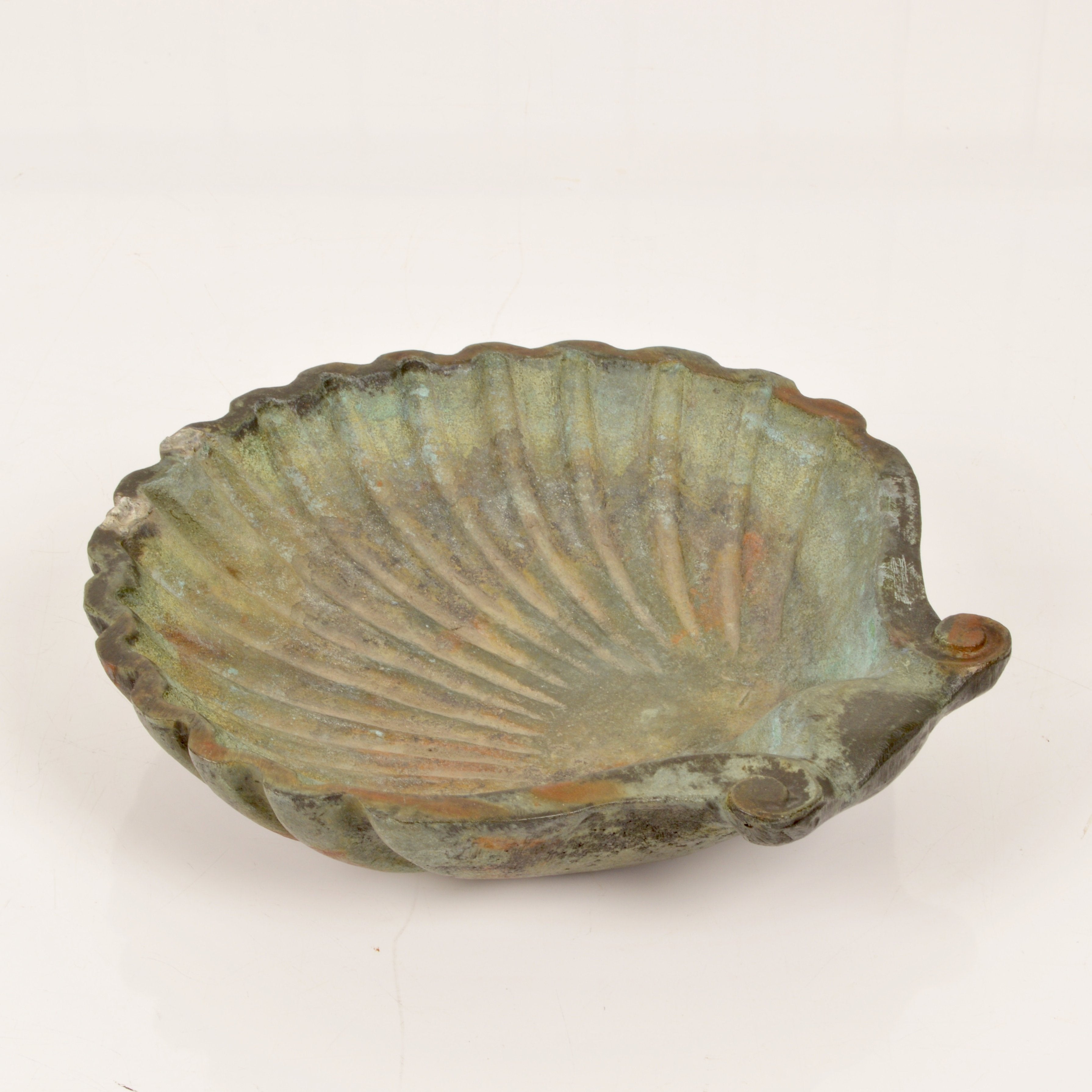 Bronze Shell Salvaged From A Water Fountain Salvage-Garden