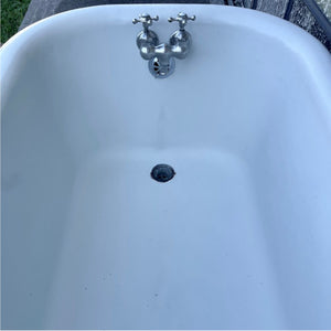 Cast Iron Clawfoot Tub With Taps - Salvage-Garden