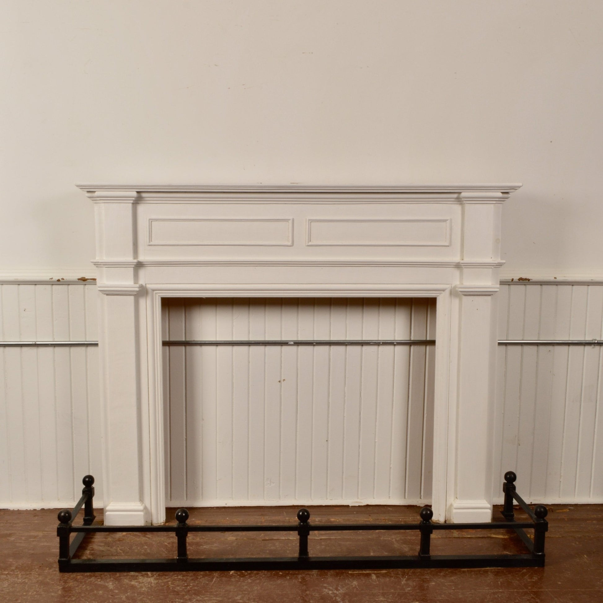 Cast Iron Fireplace Fender - Salvage-Garden