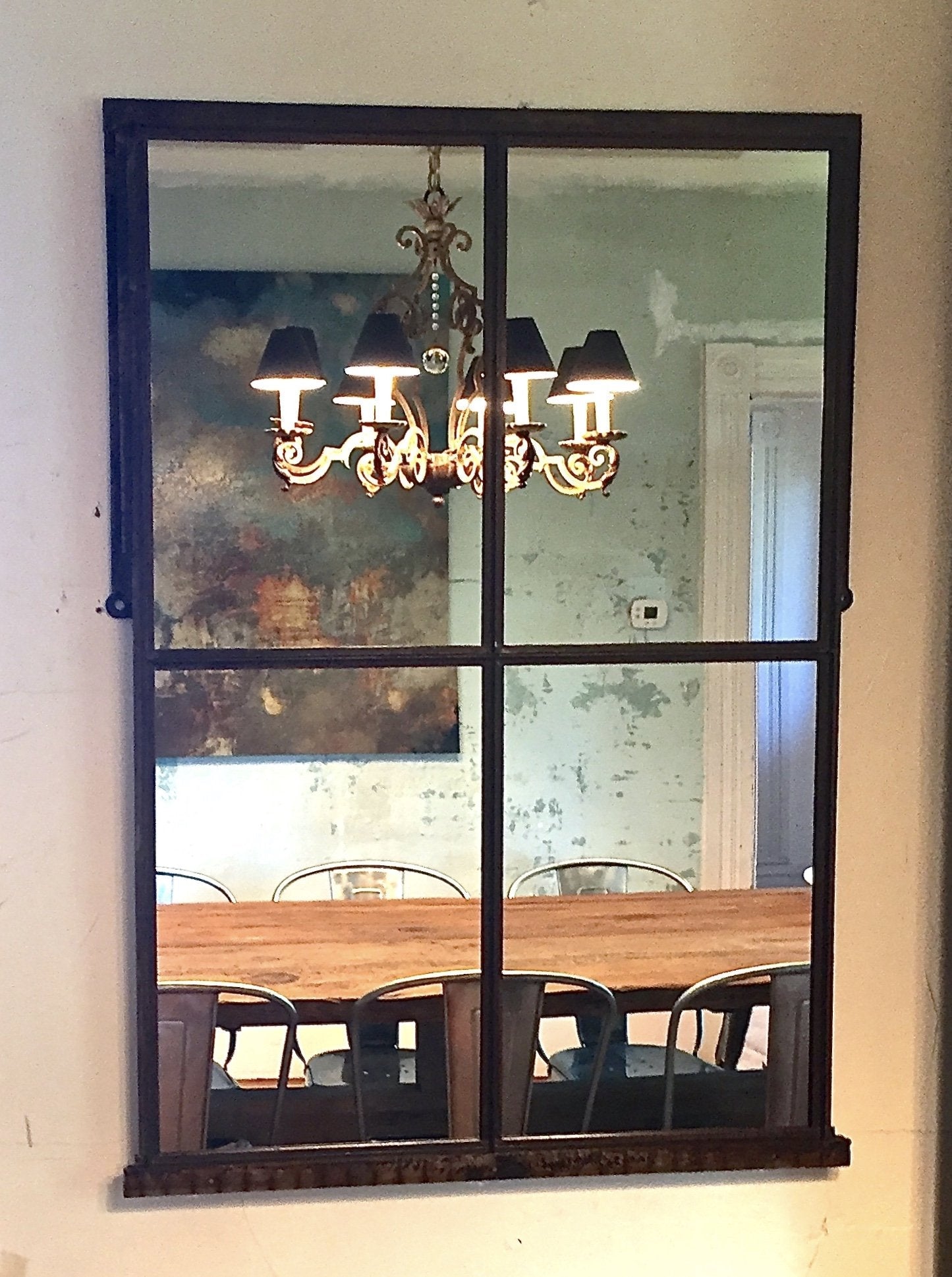 Cast Iron Frame Mirror - Salvage-Garden