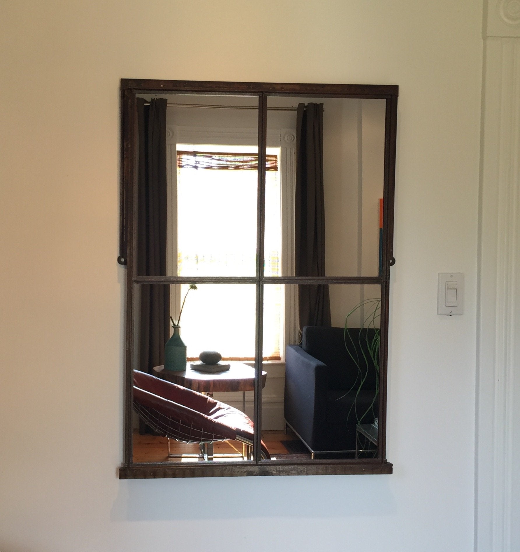 Cast Iron Frame Mirror - Salvage-Garden