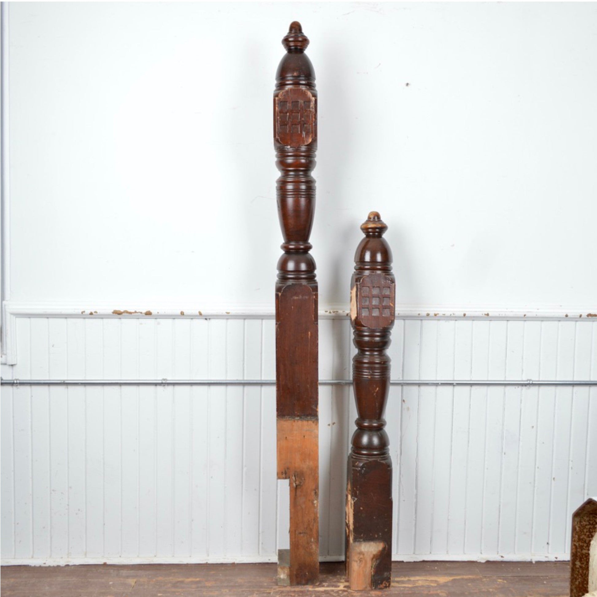 Church Newel Posts - Salvage-Garden