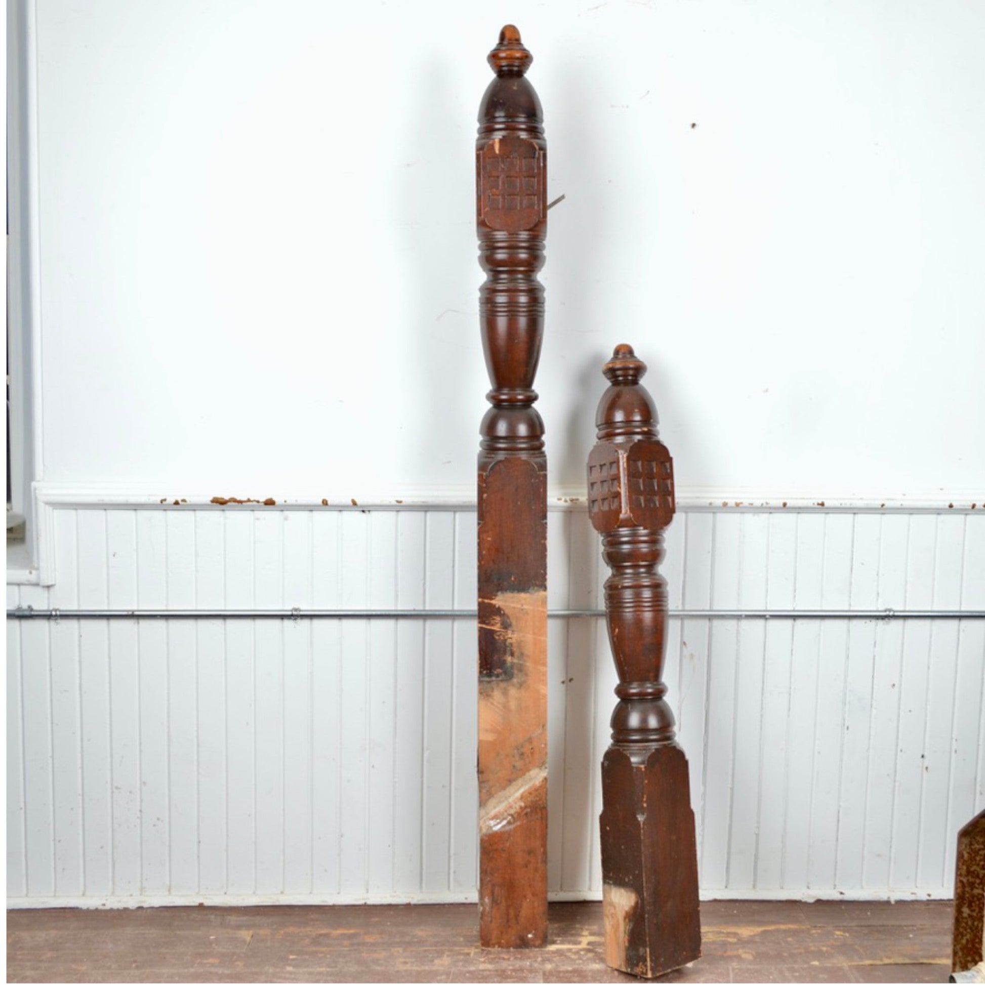 Church Newel Posts - Salvage-Garden