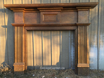 Circa 1850 Fireplace Mantel Salvage-Garden