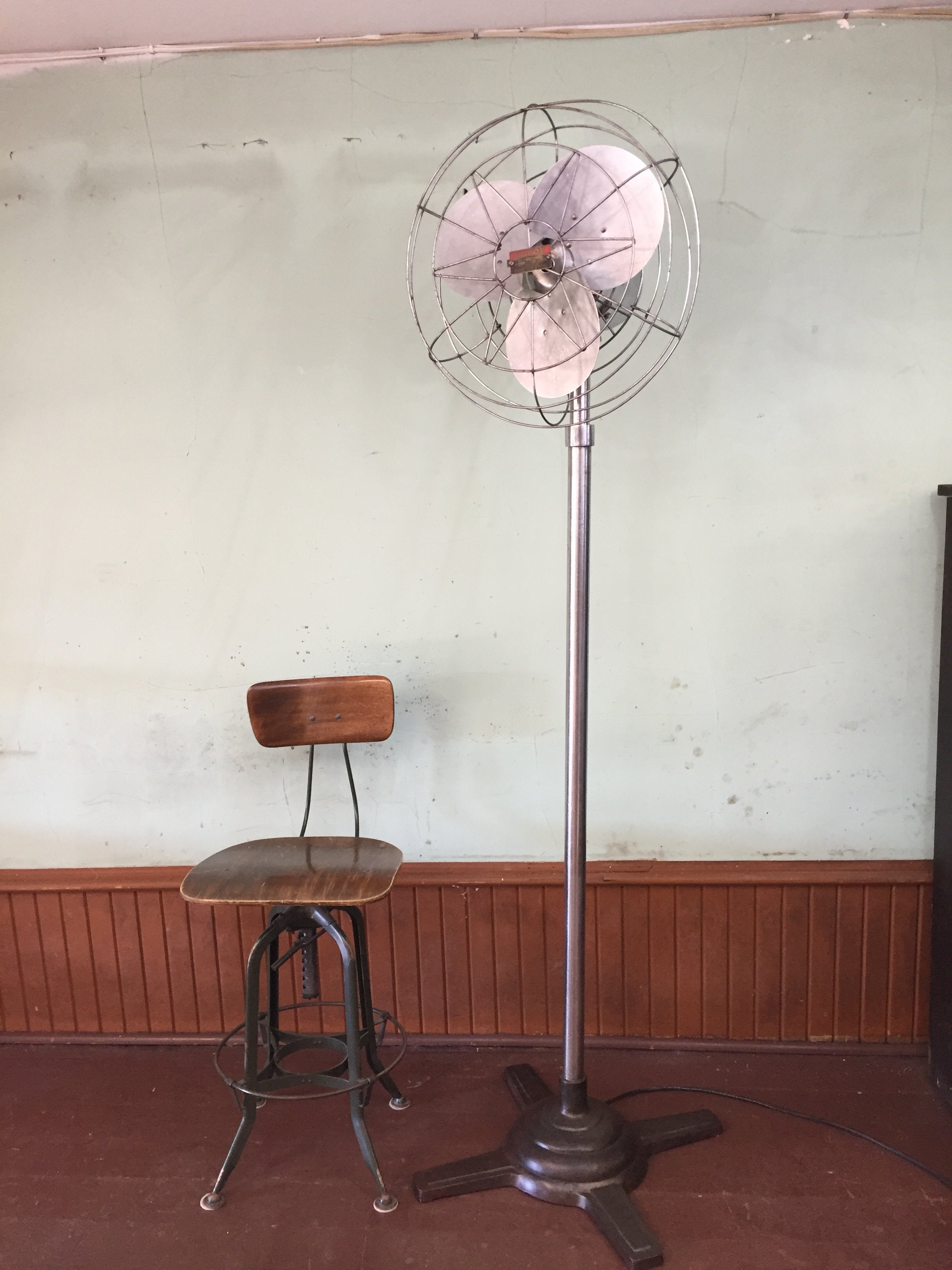 Clyde Industrial Fan c. 1937 Salvage-Garden