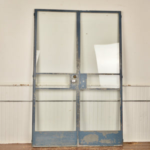 Crittall Style French Doors With Frame - Salvage-Garden
