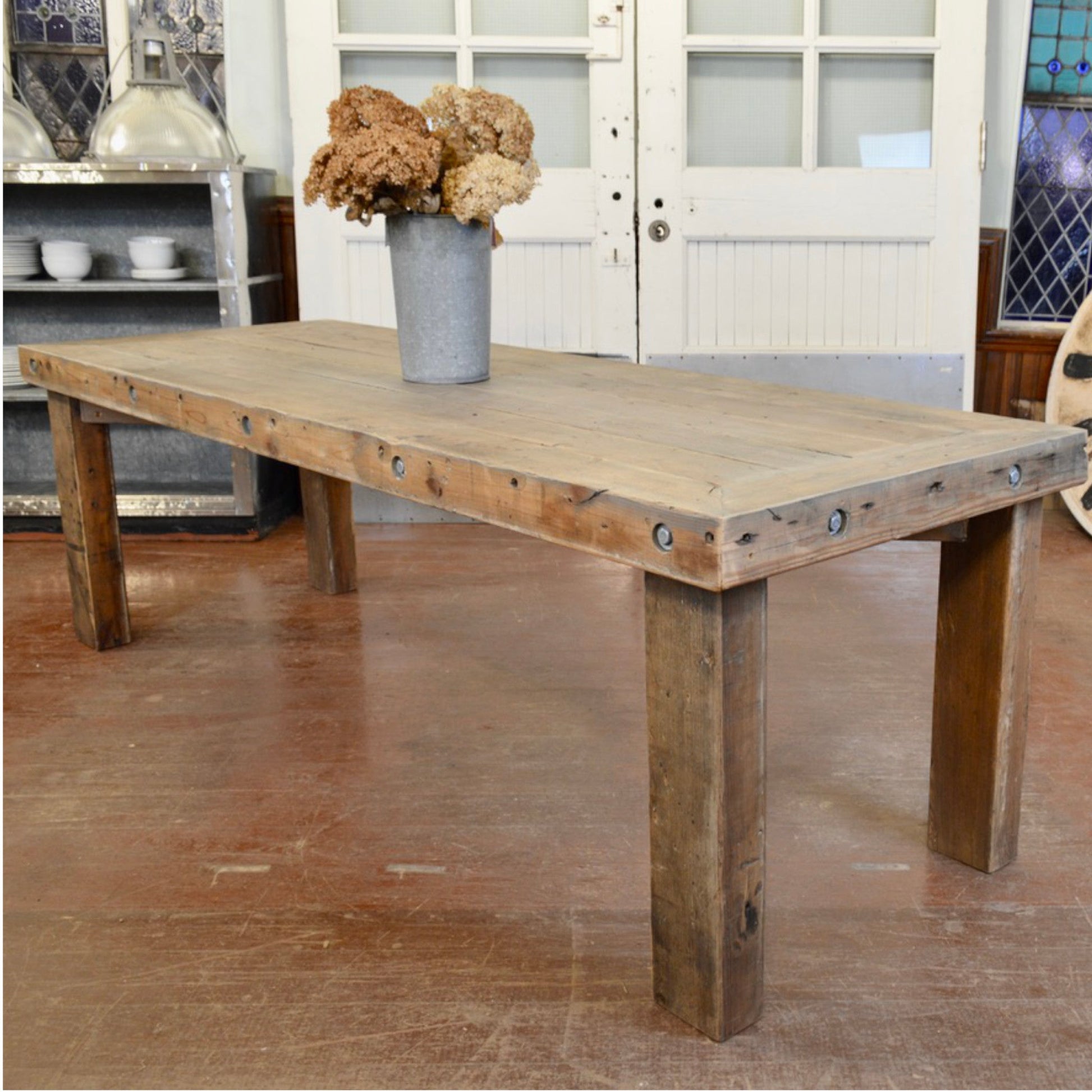 Custom Reclaimed Wood Table - Salvage-Garden