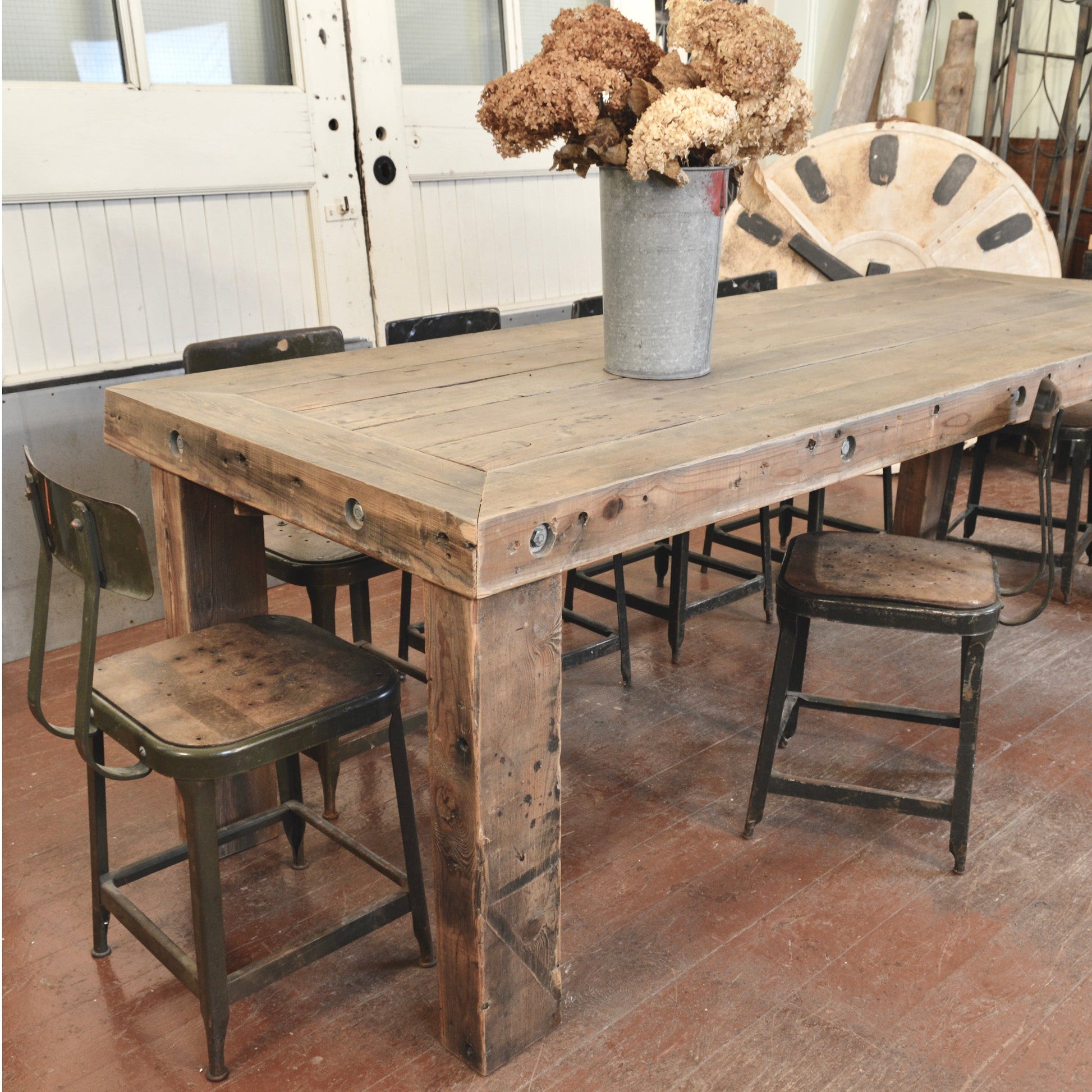Custom Reclaimed Wood Table - Salvage-Garden