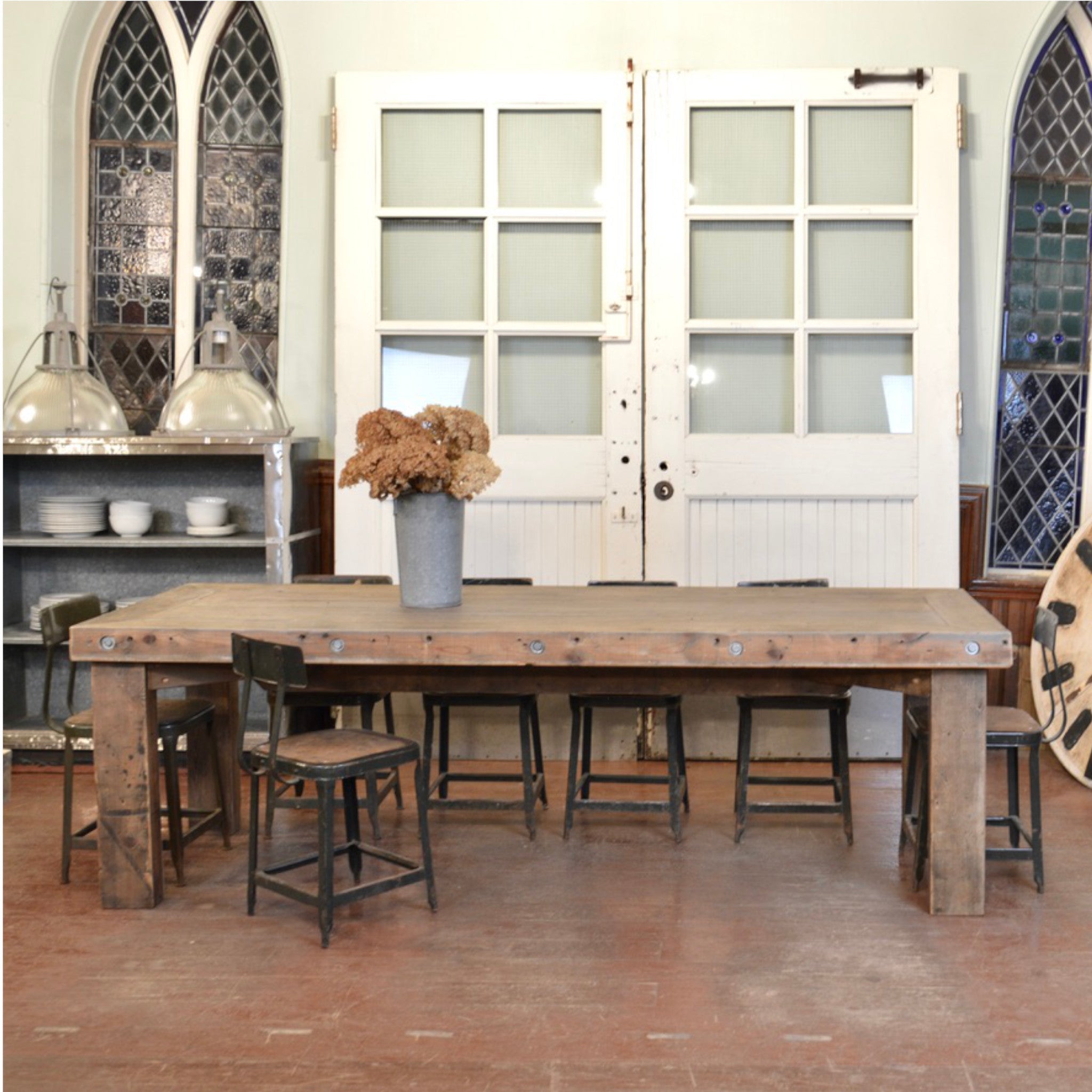 Custom Reclaimed Wood Table - Salvage-Garden