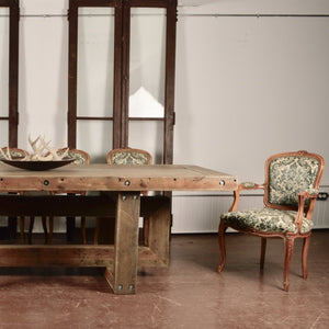 Custom Tables created with Reclaimed Carolinian Long Leaf Pine Salvage-Garden