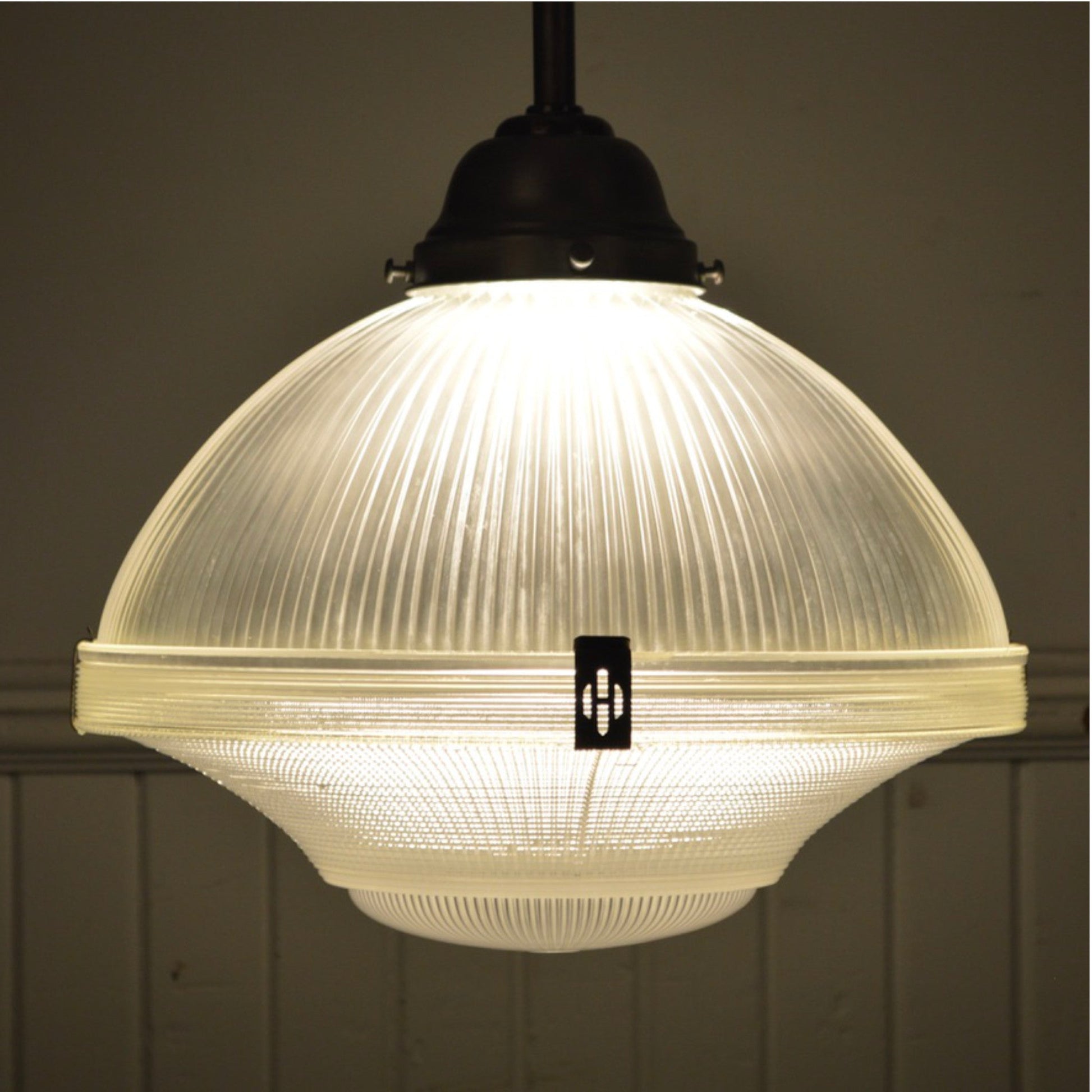Extra Large Holophane Chapel Pendant Lights - Salvage-Garden