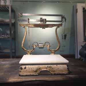 Fairbanks vintage retail scale Salvage-Garden