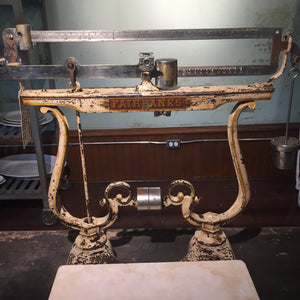 Fairbanks vintage retail scale Salvage-Garden